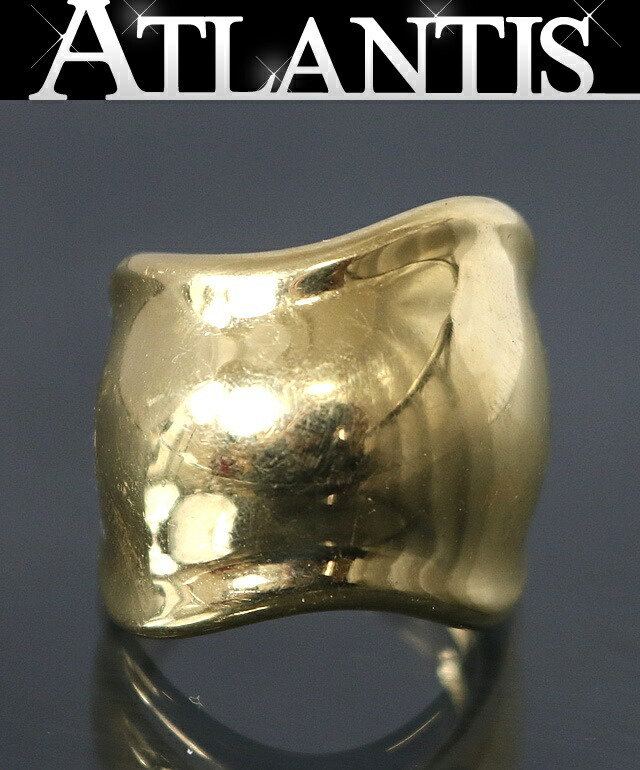 TIFFANY\u0026CO. 銀座店 ティファニー ボーンリング 指環 750YG ゴールド メンズ 約22号 102084
