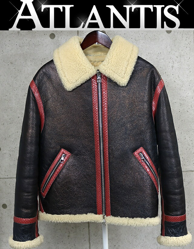 Louis Vuitton 銀座店 ルイヴィトン  LV SOUND DESIGN AND RECORD CLUB 羊肉 パイソンうつり変わり 上衣 size44 【102465】
