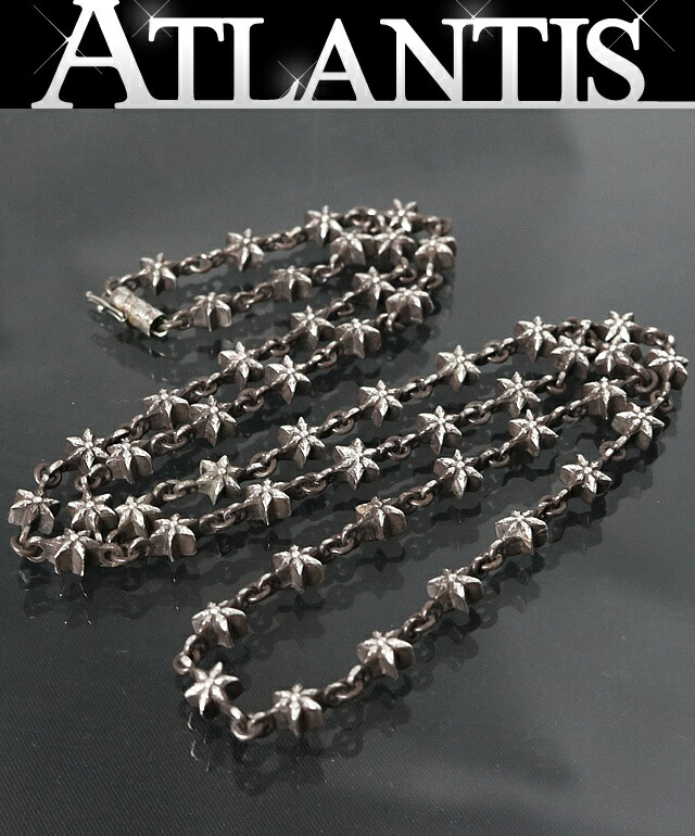 CHROME HEARTS 銀座店 クロムハーツ 書き出し付き添い人 タイニースター 頸飾り 25in メンズ しろがね色 SV925 102467