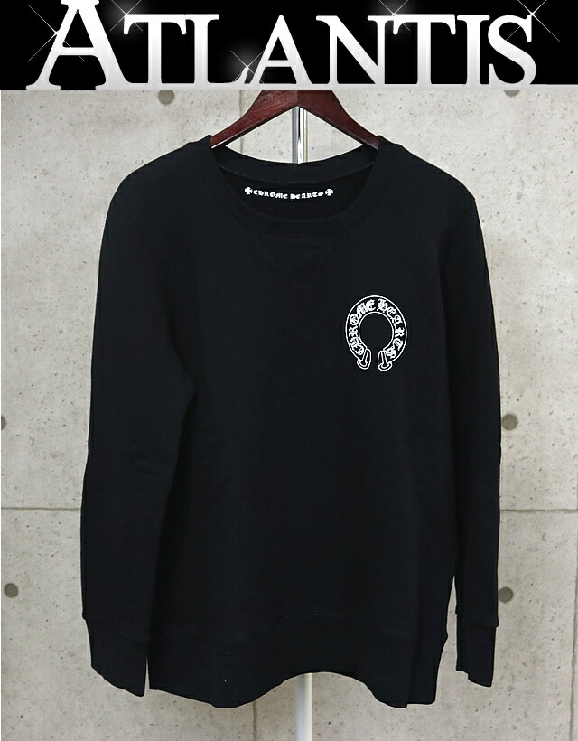CHROME HEARTS 銀座店 クロムハーツ SALE 袖フローラルクロス 年寄りのイングリッシュ 汗水 長袖 メンズ size:L 黒 102170