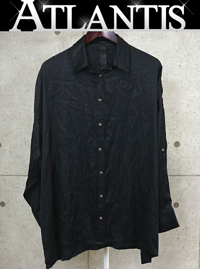 CHROME HEARTS 銀座店 クロムハーツ マハルキタ プルオーバー CHつけ加える総柄刷り上げる メンズ size:L 黒 102133