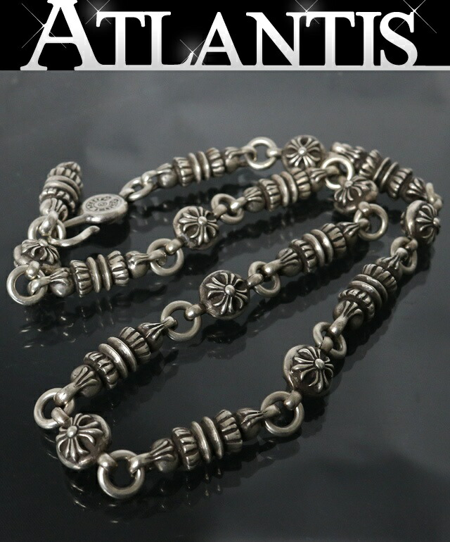 CHROME HEARTS 銀座店 クロムハーツ バレル クロスボール 頸飾り メンズ しろがね色 SV925 102621