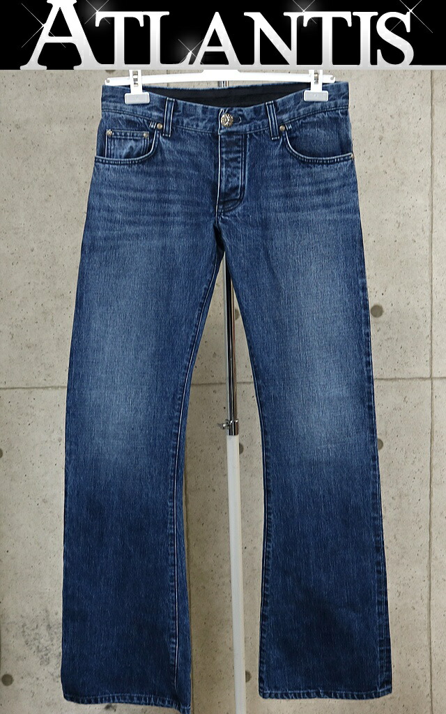 CHROME HEARTS 銀座店 クロムハーツ 未当てはめる ブーツ取りすてる ジーンズズボン下 メンズ SV925 34in 青碧 102709