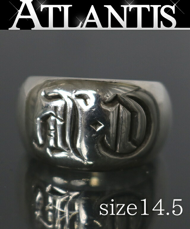 CHROME HEARTS 新宿店 クロムハーツ 判子消し印 輪っか 指環 メンズ しろがね色 SV925 約14.5号 30988