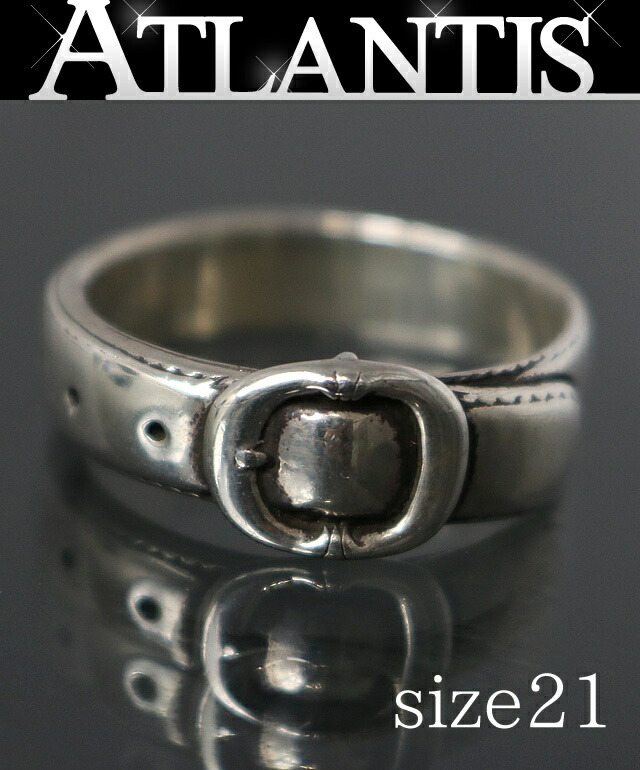 CHROME HEARTS 銀座店 クロムハーツ ベルテッドガンスリンガー 輪っか 指環 メンズ しろがね色 SV925 約21号 102834