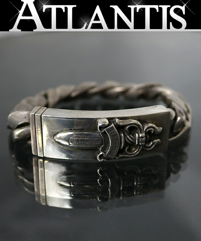 CHROME HEARTS 新宿店 クロムハーツ SALE 勘定書き付き添い人 ダガー IDブレス 古典派音楽繋がり 13繋がり メンズ しろがね色 SV925 30894