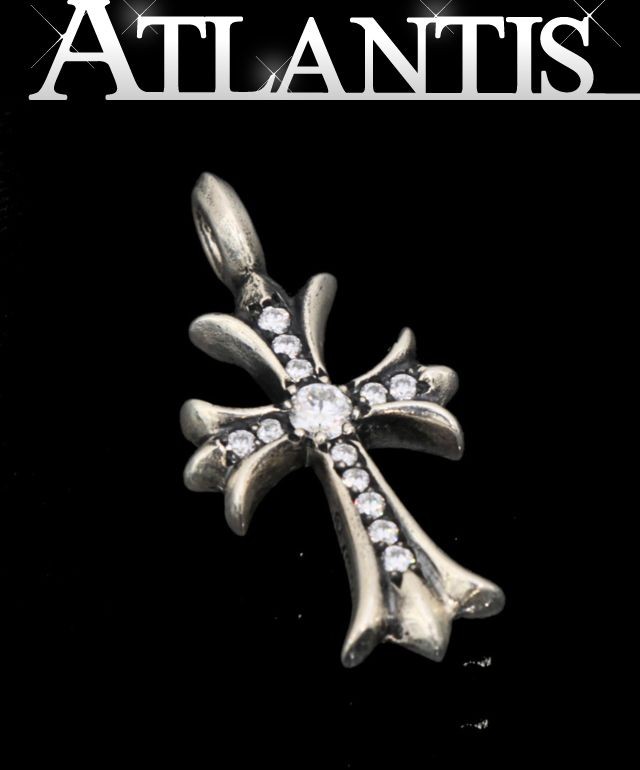 CHROME HEARTS 新宿店 クロムハーツ タイニーファットクロス パヴェダイヤ 惹き付ける シャンデリヤ メンズ しろがね色SV925 30824 ジュエリー・アクセサリー-ネックレス・ペンダント-メンズジュエリー・アクセサリー