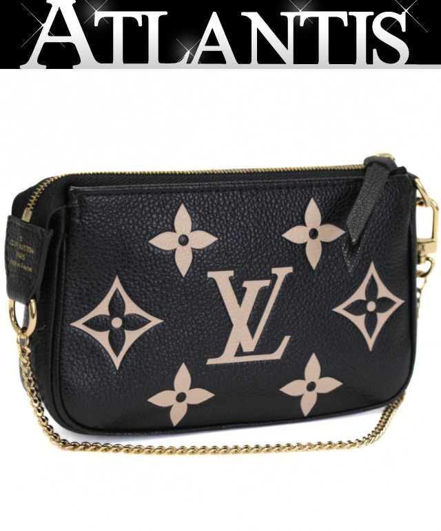 ルイヴィトン Louis Vuitton ミニポシェット アクセソワ―ル 合切袋 バイ色つや モノグラム・アン工業プラント M80732 【74475】