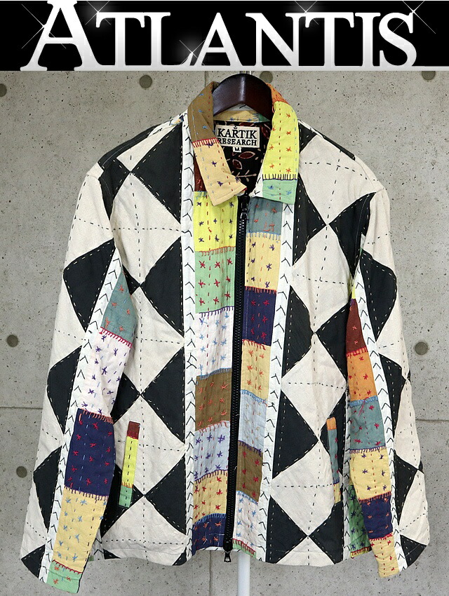 KARTIK RESEARCH 銀座店 カーティック 問い合わせ リメイク お手々刺しゅう 上衣 size:M マルチ色合い 102992