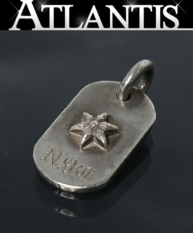 CHROME HEARTS 銀座店 クロムハーツ レイズド はやりっ子 ドッグタグ シャンデリヤ メンズ しろがね色 SV925 102970