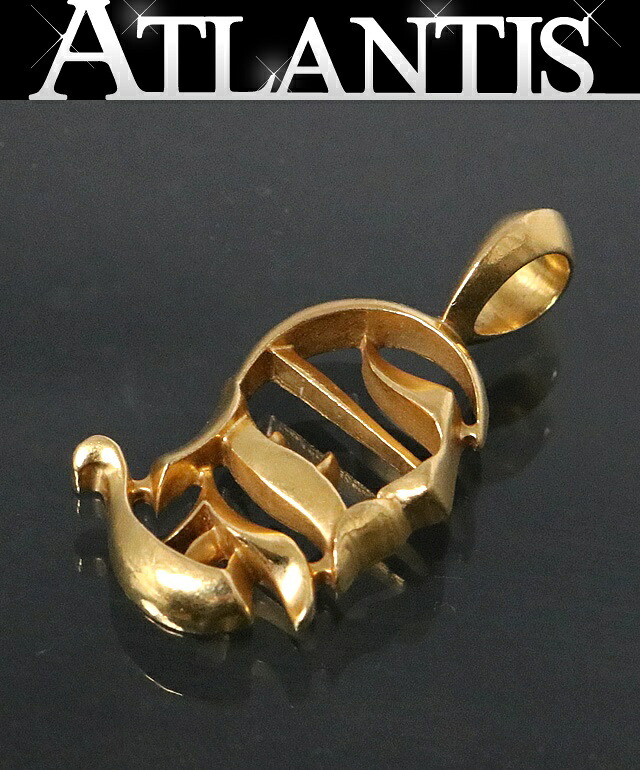 CHROME HEARTS 銀座店 クロムハーツ 22K ヴァーティカルロゴ シャンデリヤ 引きつける メンズ ゴールド 103123