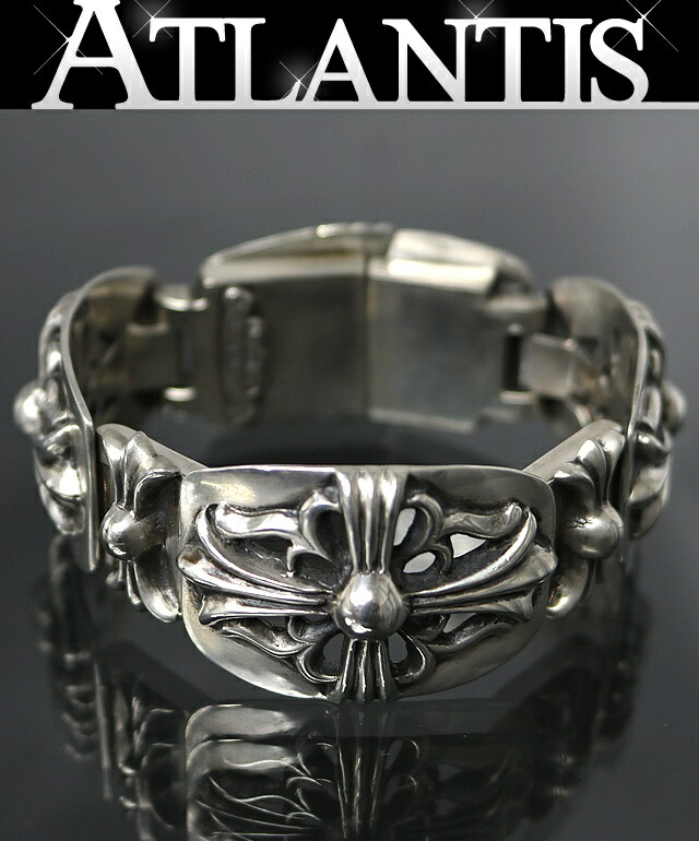 CHROME HEARTS 銀座店 クロムハーツ 古典派音楽 GK ブレス 3繋がり メンズ しろがね色 SV925 103025