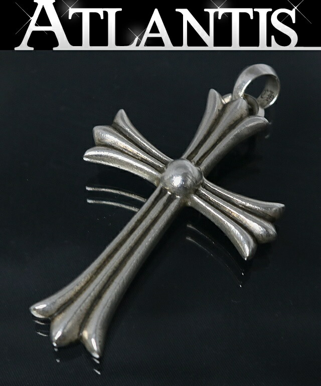 CHROME HEARTS 銀座店 クロムハーツ ラージクロス ウィズベイル シャンデリヤ メンズ しろがね色 SV925 103034