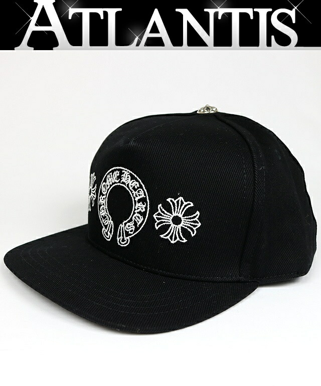 CHROME HEARTS 銀座店 クロムハーツ 新品 CHつけ加える 導管シュー刺しゅう トラッカーキャップ メンズ SV925 黒 103172