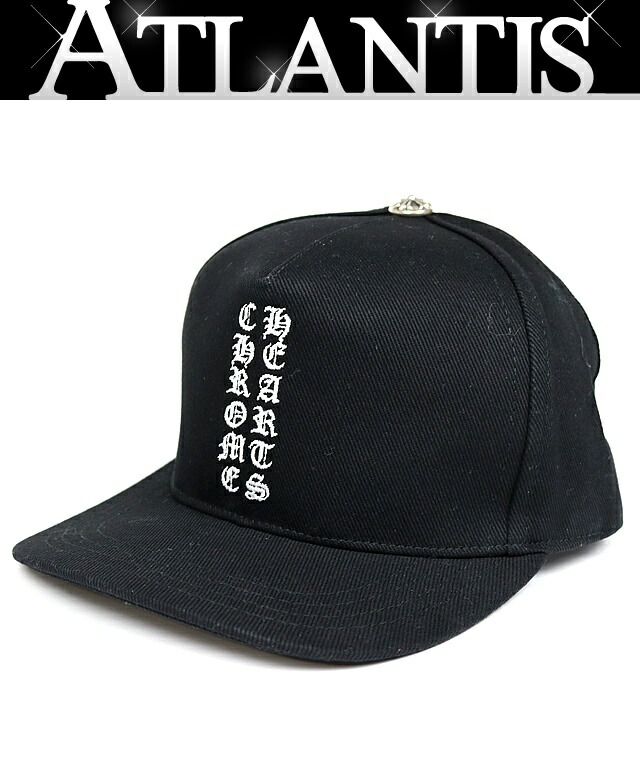 CHROME HEARTS 銀座店 クロムハーツ 新品 年寄りのイングリッシュ刺しゅう トラッカーキャップ 鳥打ち帽 しろがね色 SV925 メンズ 黒102199