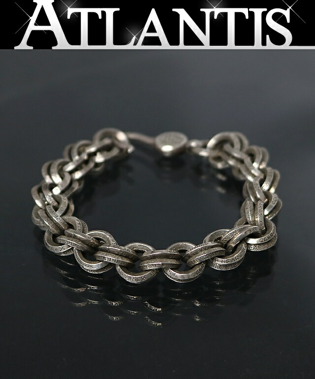 CHROME HEARTS 銀座店 クロムハーツ ダブルB輪っか 腕輪 メンズ しろがね色 SV925 102383