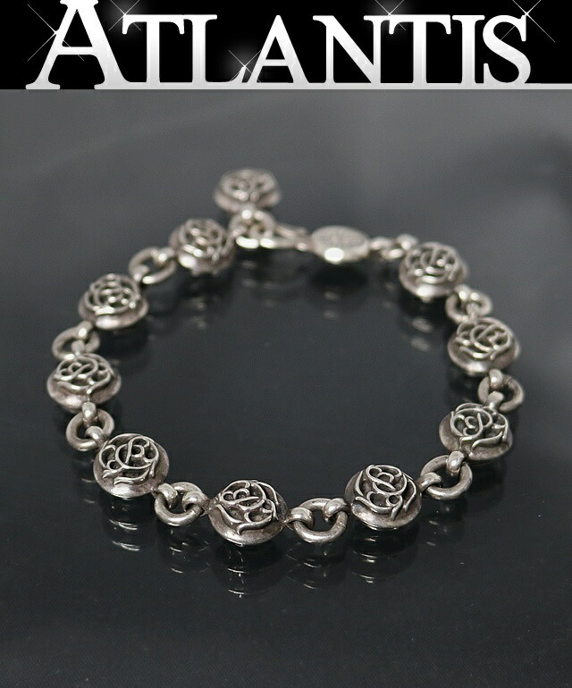 CHROME HEARTS 銀座店 クロムハーツ フローラルボール ＃2 腕輪 メンズ しろがね色 SV925 102655