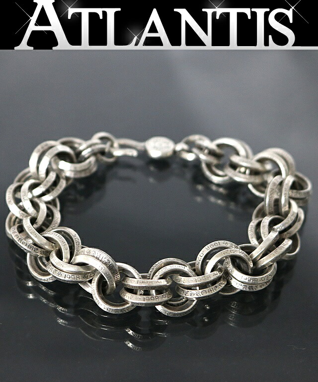 CHROME HEARTS 銀座店 クロムハーツ 2ダブル B輪っか 腕輪 メンズ しろがね色 SV925 103203