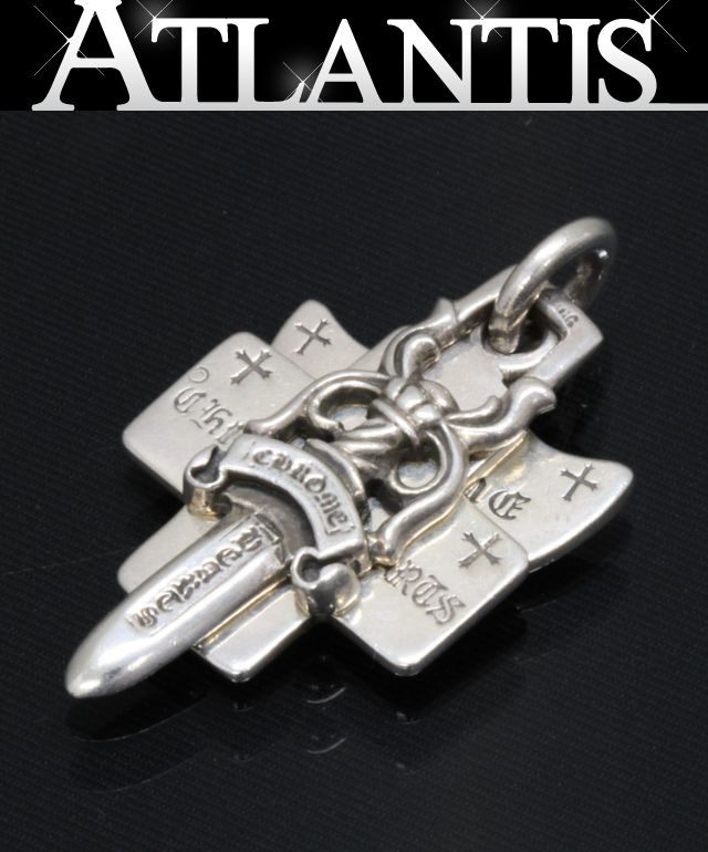 CHROME HEARTS 新宿店 クロムハーツ スリートリンケッツ 惹き付ける シャンデリヤ メンズ しろがね色 SV925 30924