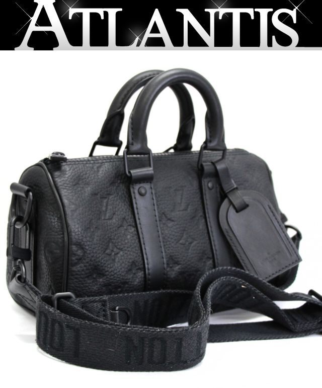 ルイヴィトン Louis Vuitton キーポル・バンドリエール25 2WAY御徒面子 モノグラム トリヨン 黒 M20900 【74528】