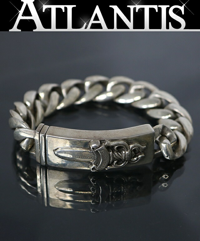 CHROME HEARTS 銀座店 クロムハーツ 古典派音楽繋がり ダガー ID ブレス 13繋がり メンズしろがね色 SV925 103276