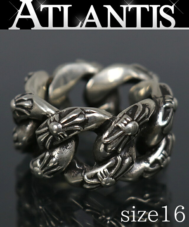 CHROME HEARTS 銀座店 クロムハーツ ラージ エクストラファンシー リング 指輪 メンズ シルバー SV925 約16号 103052|アトランティス