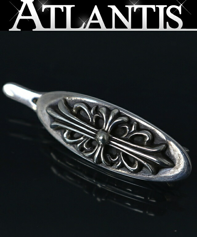 CHROME HEARTS 銀座店 クロムハーツ フローラルクロス バレッタ ヘアアクセ ユニ一発やる しろがね色 SV925 103254