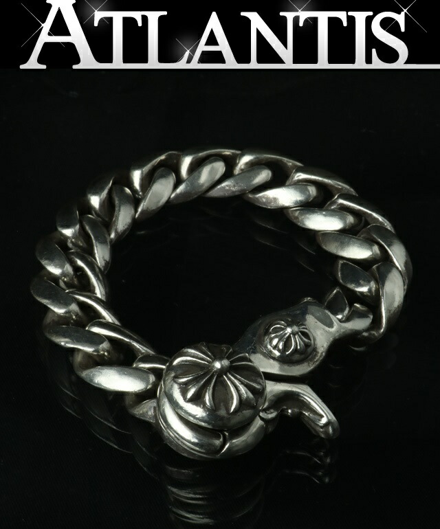 CHROME HEARTS 銀座店 クロムハーツ 古典派音楽繋がり クロスボール クリップブレス メンズしろがね色SV925 103338