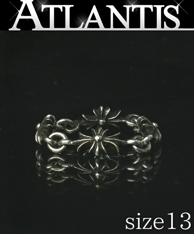 CHROME HEARTS 銀座店 クロムハーツ タイニーE CHつけ加える 輪っか 指環 メンズ しろがね色 SV925 約13号 103127