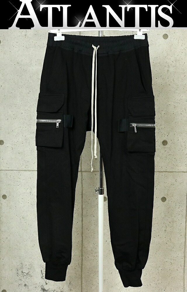 RICK OWENS 新宿店 リックオウエンス 新品 マストドン カーゴパンツ メンズ size:52 黒 31609|アトランティス