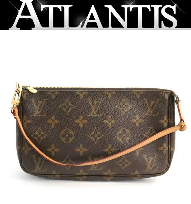 ルイヴィトン Louis Vuitton ポシェットアクセソワール 付属物合切袋 モノグラム M51980 【74740】