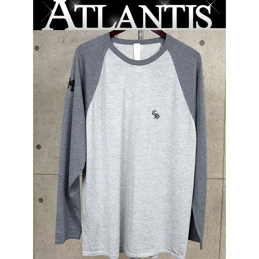 CHROME HEARTS 新宿店 クロムハーツ 新品 Y NOT トリプルクロスパッチ付き添い人 ロンT メンズ size:L 薄墨色 31179