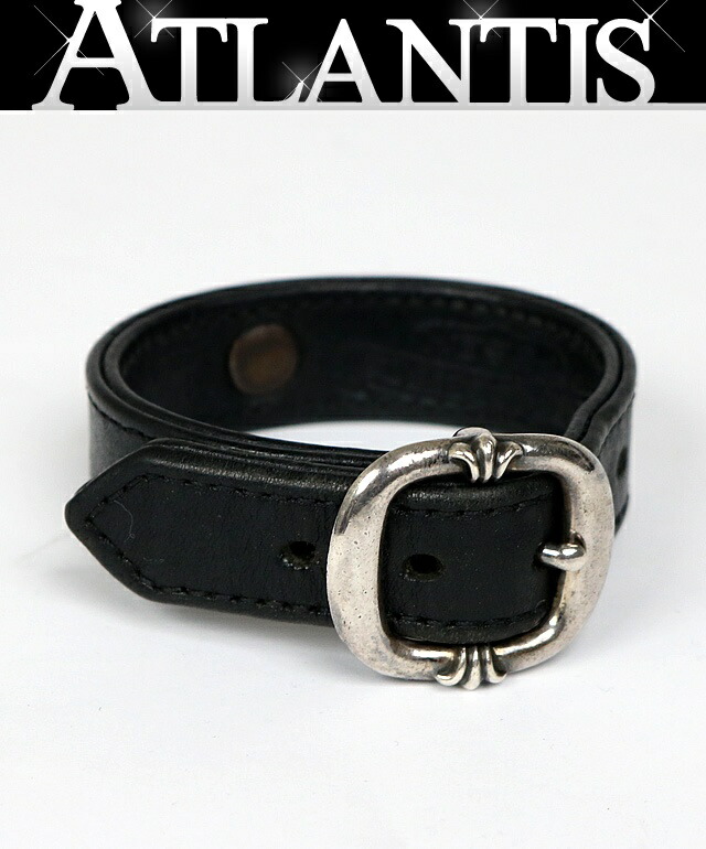 CHROME HEARTS 銀座店 クロムハーツ ガンスリンガー ブレス なめし革 メンズ SV925 101728