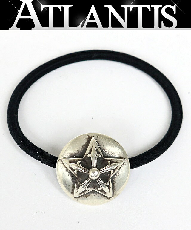 CHROME HEARTS 銀座店 クロムハーツ 5P はやりっ児 コンチョ メンズ ヘアアクセ しろがね色 SV925 103045