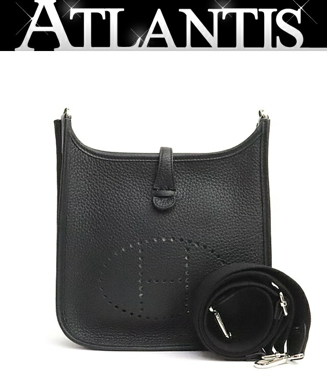 【広尾店】極美品 エルメス HERMES エブリン3 23 ショルダーバッグ トリヨンクレマンス 黒 SV金具 K目じるし(2025年) 【19227】