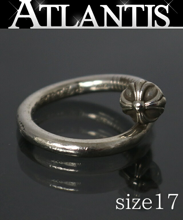 CHROME HEARTS 新宿店 クロムハーツ クロスボール ネイルリング 指環 メンズ SV925 約17号 31051