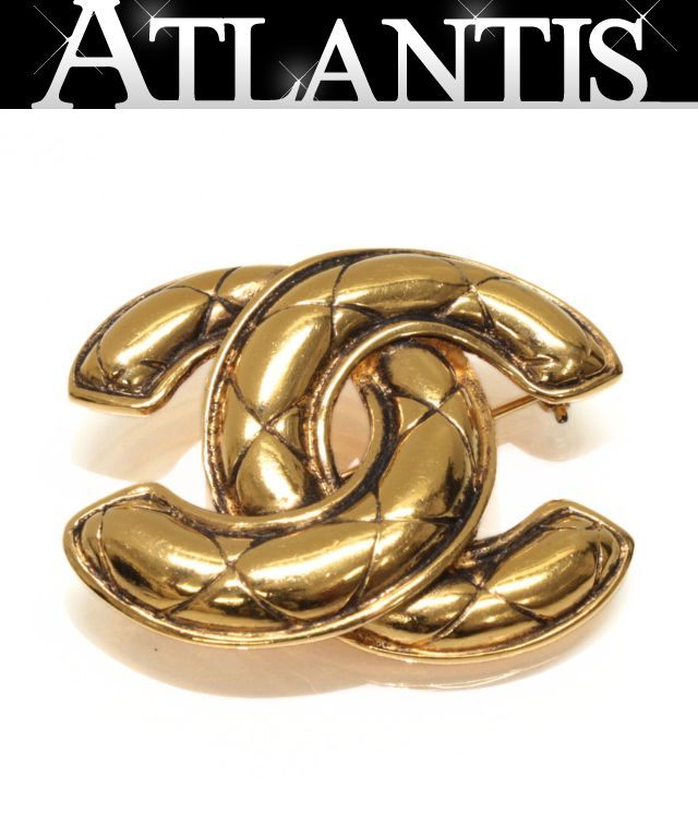 シャネル CHANEL ヴィンテージ ココマーク ブローチ ゴールド 1142 【74841】|アトランティス