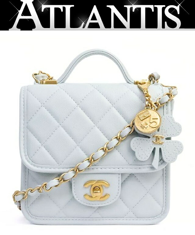 【広尾店】極美品 シャネル CHANEL 25A マトラッセ いの一番手持ち部分 ミニ 2WAY御徒面子 ソフトキャビアスキン ともし火薄墨色 手当たり次第禾穀類 G金具 【19250】