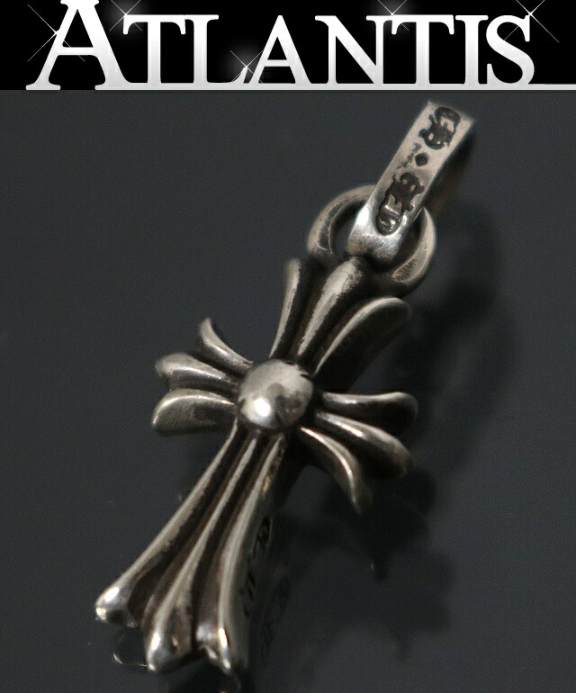 CHROME HEARTS 新宿店 クロムハーツ 新型 もの言う花 ファットクロス シャンデリヤ 惹きつける メンズ しろがね色 SV925 31260