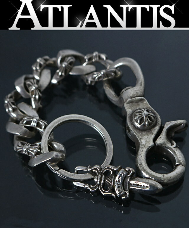 CHROME HEARTS 新宿店 クロムハーツ ファンシー繋がり 足懸かりチェーン店 ロング メンズ しろがね色 SV925 103462