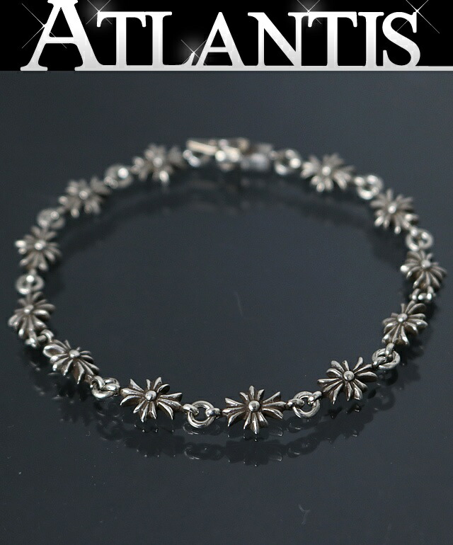 CHROME HEARTS 銀座店 クロムハーツ タイニーE CHつけ加える 腕輪 12繋がり メンズ しろがね色 SV925 103460