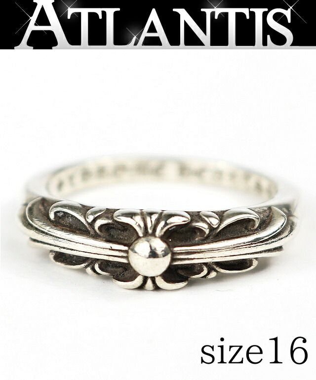 CHROME HEARTS 銀座店 クロムハーツ ベイビークラシック フローラルクロスリング 指環 メンズ SV925 約16号 31300