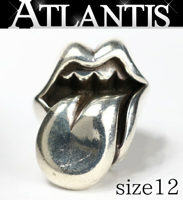 CHROME HEARTS 新宿店 クロムハーツ ラージ リップ＆タン リング 指輪 メンズ シルバー SV925 約12号 31239｜アトランティス 169,950円