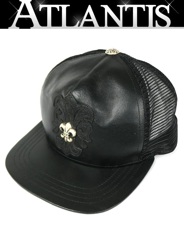 CHROME HEARTS 新宿店 クロムハーツ BSフレアパッチオンBS太陽フレア トラッカーキャップ 鳥打ち帽 メンズ SV925 黒 31310