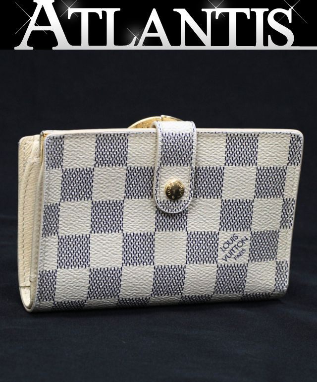 ルイヴィトン Louis Vuitton ポルトフォイユ ヴィエノワ 二つ折り銭入れ札入れ ダミエアズール M61676 【74937】
