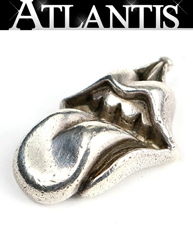 CHROME HEARTS 銀座店 クロムハーツ 上唇\u0026タン 首飾り 引きつける シャンデリヤ メンズ しろがね色 SV925 103518