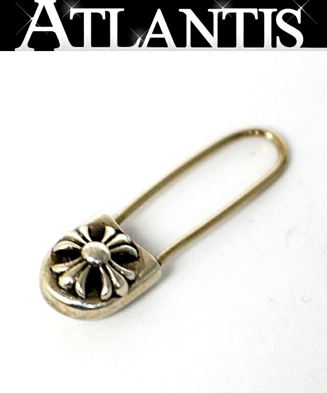 CHROME HEARTS 銀座店 クロムハーツ セーフティピン ピアス CHプラス メンズ シルバー SV925 103551｜アトランティス
