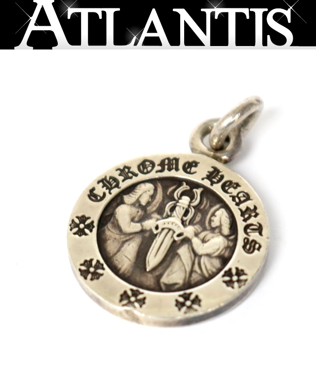 CHROME HEARTS 銀座店 クロムハーツ 天使シュロの葉 V1 シャンデリヤ 引きつける メンズ しろがね色 SV925 103550
