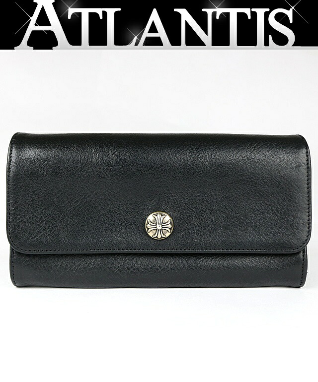 CHROME HEARTS 新宿店 クロムハーツ 新品 JUDY ジュディ ウォレット 長財布 メンズ レザー SV925 黒 31577｜アトランティス