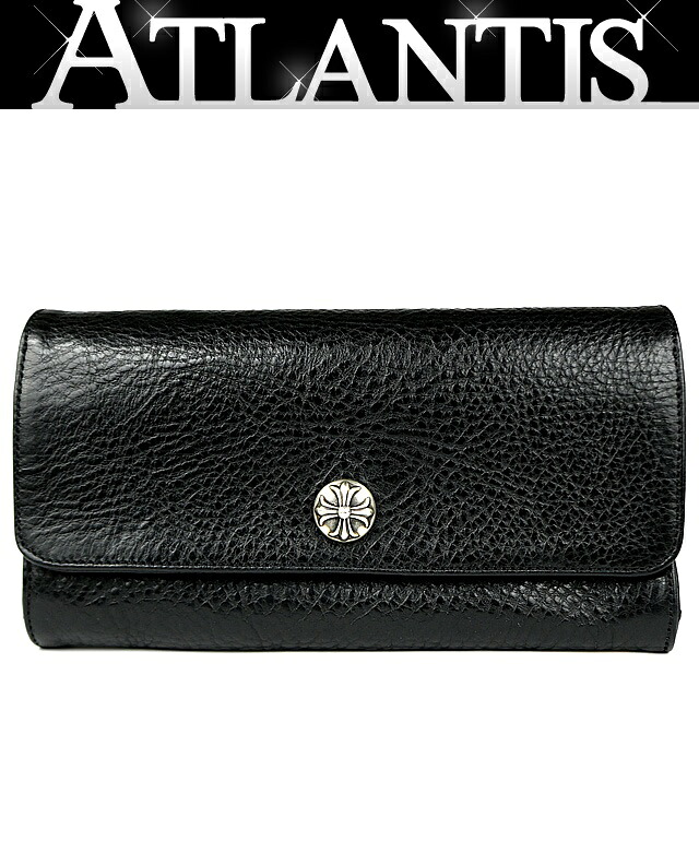 CHROME HEARTS 銀座店 海外インボイス クロムハーツ 新品 JUDY ジュディ ウォレット 長財布 メンズ レザー SV925 黒 103802｜アトランティス